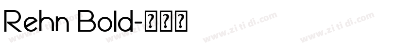 Rehn Bold字体转换